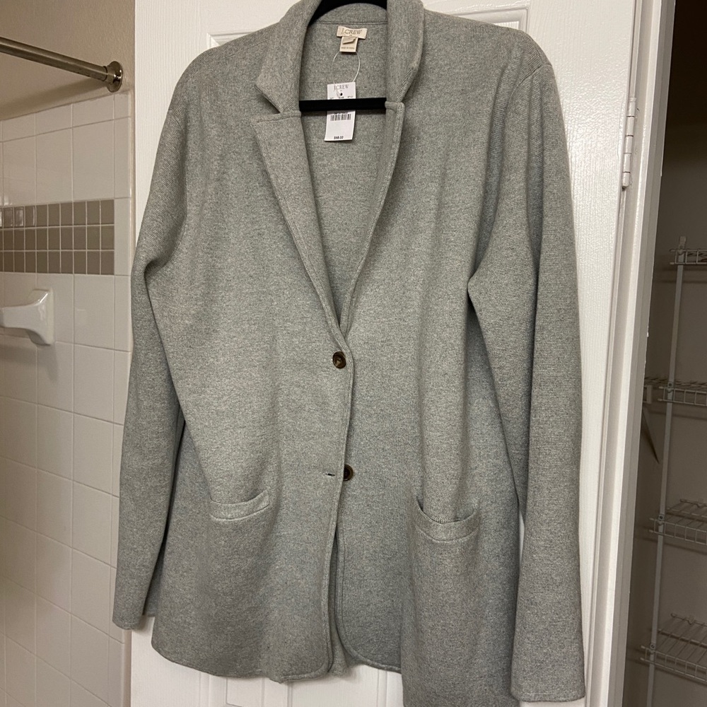 NWT J. Crew Sweater Blazer -XL